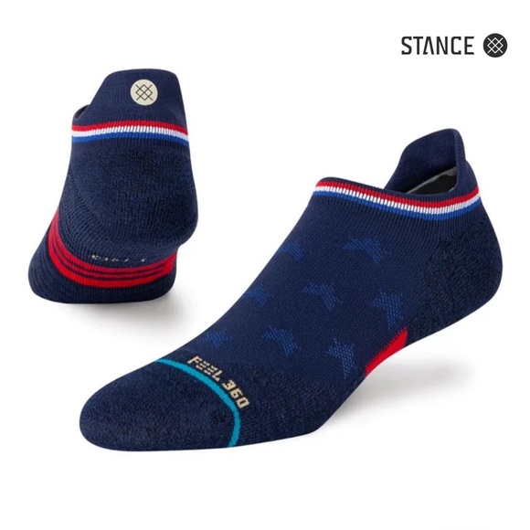 STANCE MEN’S PERFORMANCE TAB HEIGHT MID CUSHION NYLON BLEND SOCKS NWT LARGE - Picture 1 of 6